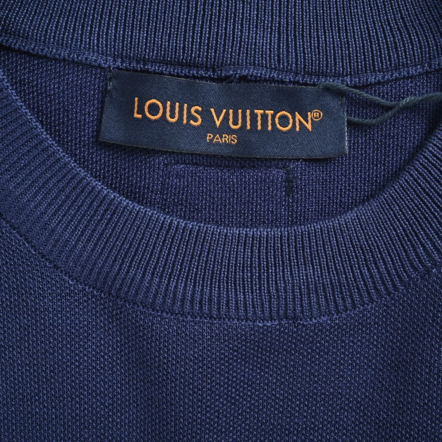 Louis Vuitton/Louis Vuitton 26ss gradient old flower jacquard knitted short sleeves